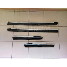 Молдинги дверей Toyota Land Cruiser 200 (комплект 4 шт), бу, хром Молдинги дверей Toyota Land Cruiser 200 (комплект 4 шт), бу, хром