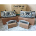 Фара передняя Toyota Land Cruiser 80 90-98 хрусталь Комплект Depo (2 фары + 2 габарита + 2 поворота) Фара передняя Toyota Land Cruiser 80 90-98 хрусталь Комплект Depo (2 фары + 2 габарита + 2 поворота)