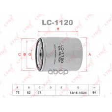 Фильтр масляный LYNXauto LC1120 Land Rover Discovery 1998-2004 Фильтр масляный LYNXauto LC1120 Land Rover Discovery 1998-2004