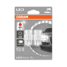 Лампа W21/5W 12V LEDRIVING standard красная, двойной блистер Osram Лампа W21/5W 12V LEDRIVING standard красная, двойной блистер Osram